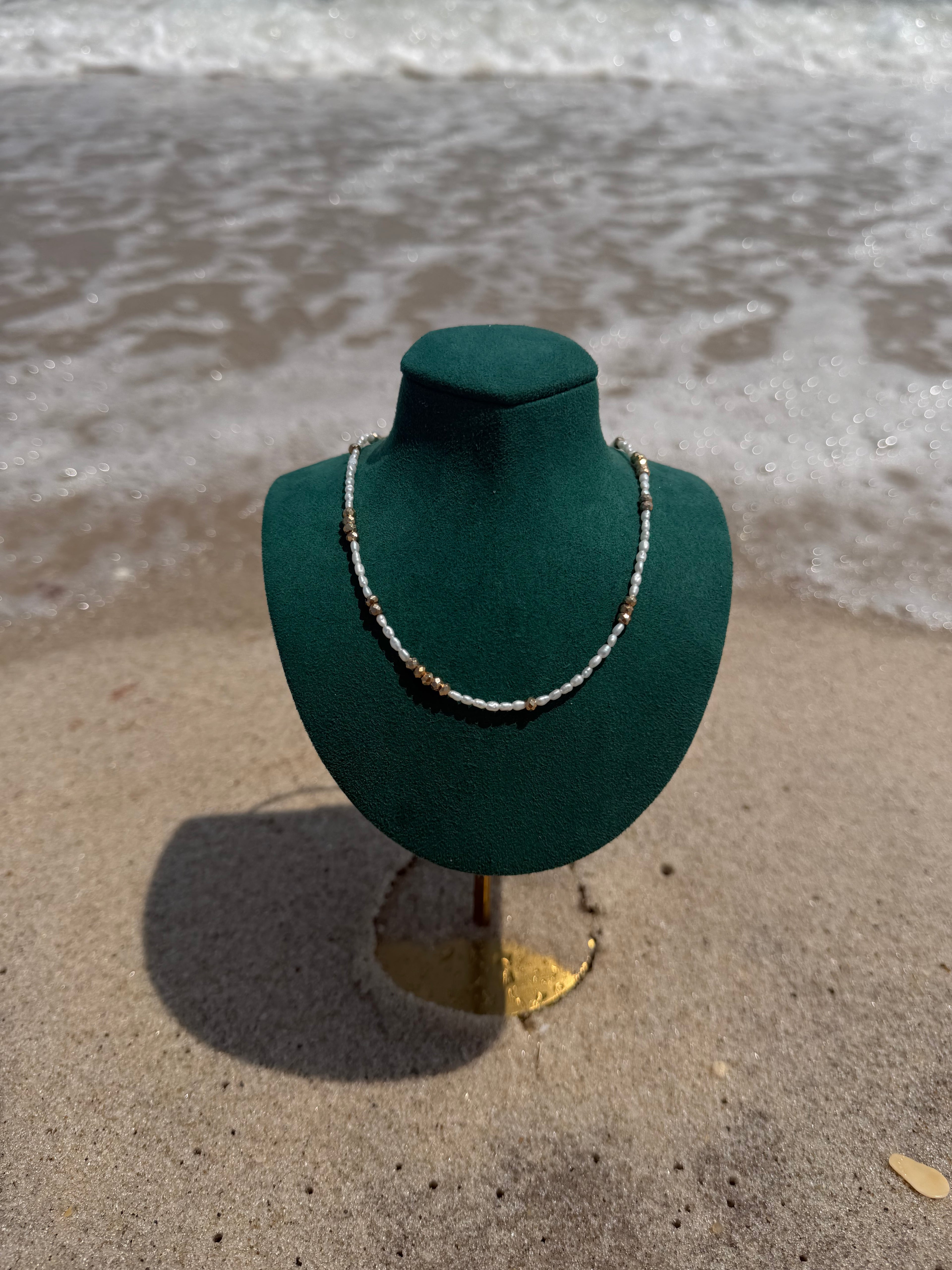 The Soleil Pearl Necklace without charm