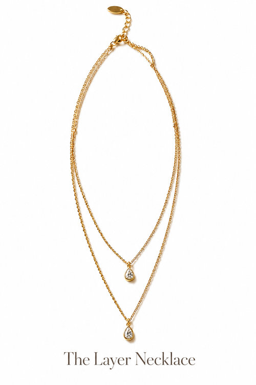 The Layer Necklace on a clean white background